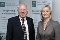 Lord Brooker and Liz Moran