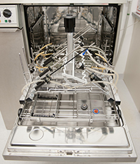 Eurofins Medical Device Testing performs manual and automatic cleaning, disinfection, and sterilization reprocessing procedures