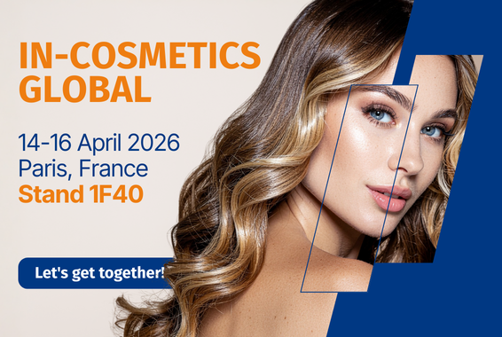 In-cosmetics Global 2026 | April 14-16 | Stand 1F40 | Paris, France
