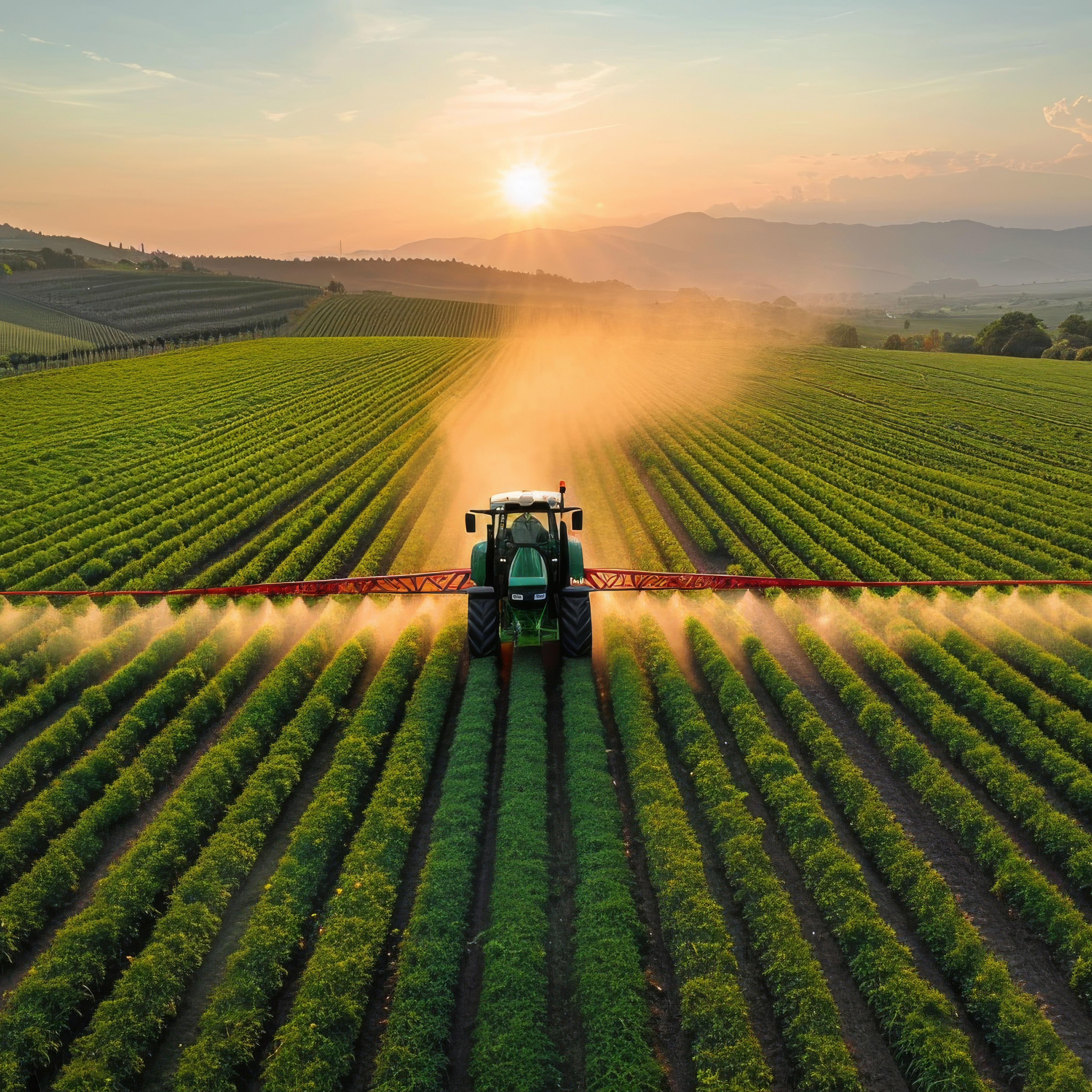 Traktor auf Feld
