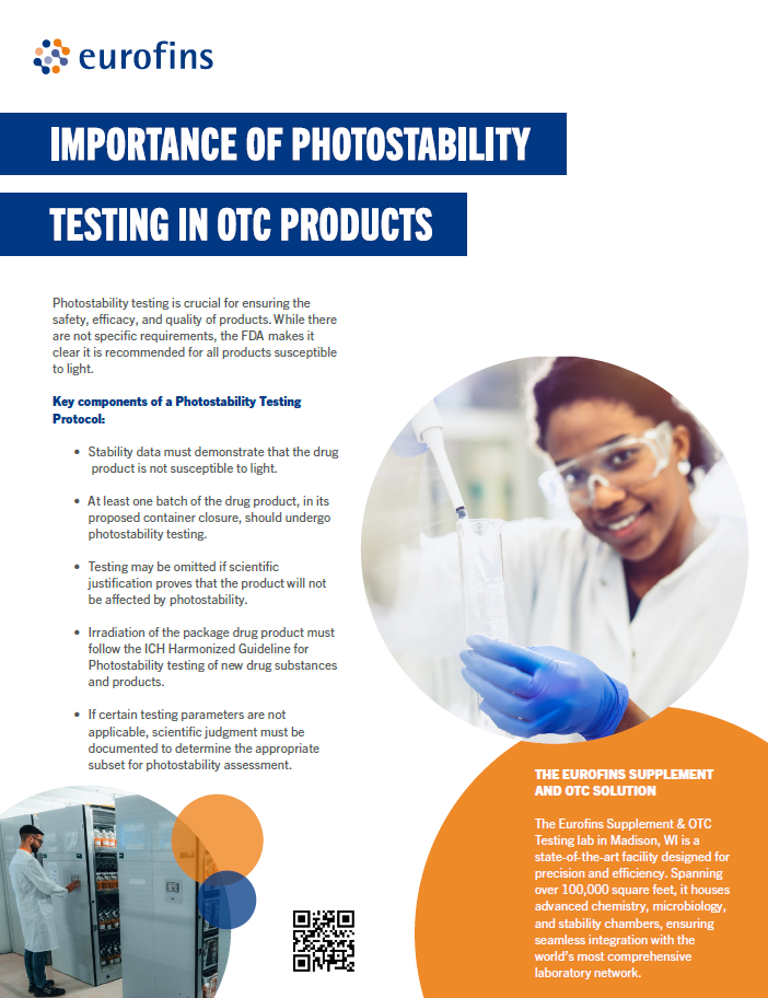 Importance of Photostability Testing in OTC Infographic