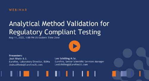 Analytical Method Development And Validation For Compliant Testing Analytical Method Development And Validation For Compliant Testing