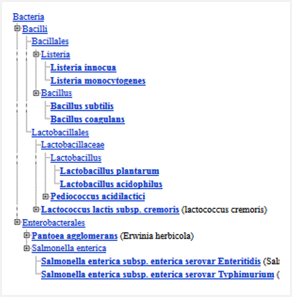 Single Species Identification Dendrogram