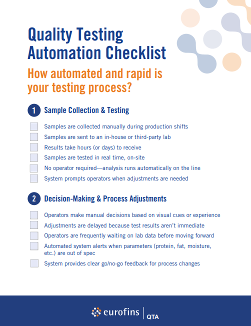 Quality Testing Automation Checklist Screenshot
