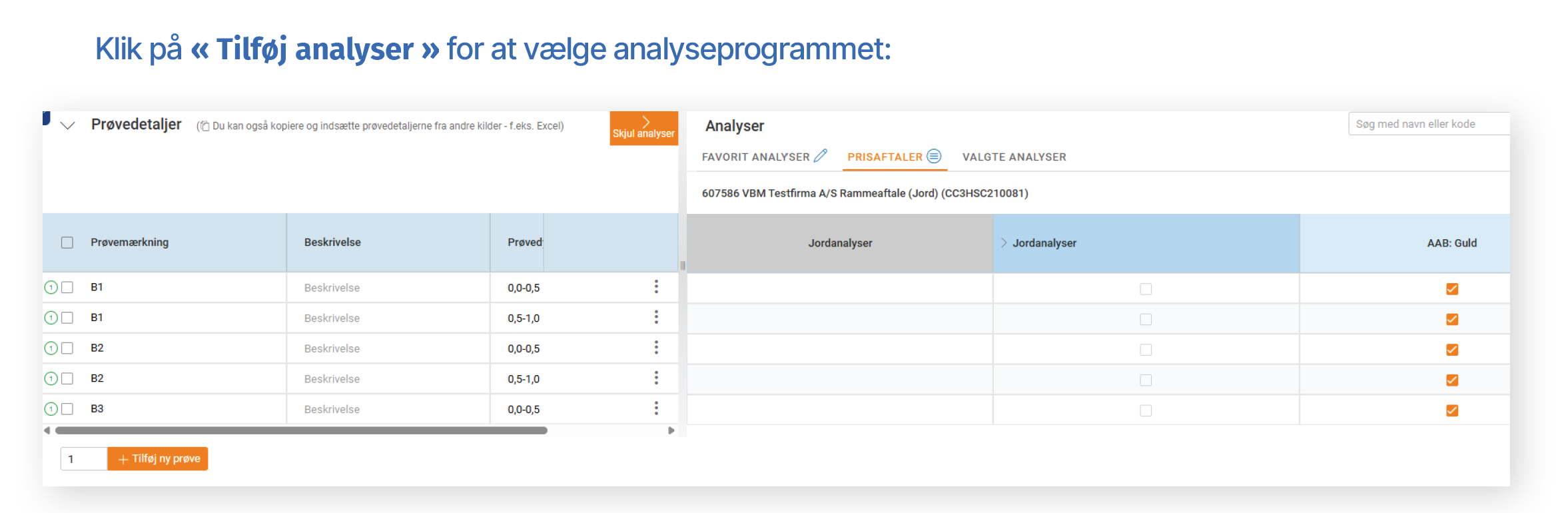 Eurofins Online bestilling analyser
