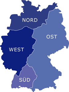 Eurofins Umwelt Regionen in Deutschland